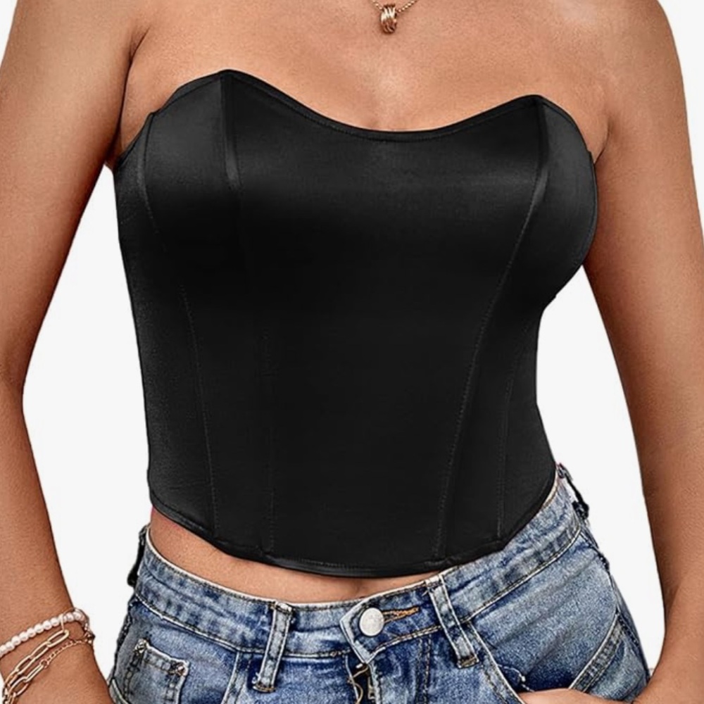 Satin Corset Top